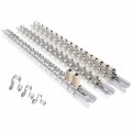 Abn Metal Socket Organizer Tray 3pc Set 1 4in 3 8in 2in Drive Rail Clips