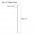 Uxcell Metric Thread Tap M4 X 0 7 H2 200mm Extra Long Straight Flute Screw Milling Machine Taps Threading Tapping Repair Tool