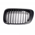 Left Right Matte Black Front Sport Kidney Grille Grill Compatible With 1999-2002 Bmw E46 323ci 325ci 328ci 330ci 2-door Pre-lci