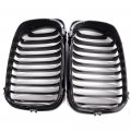 Left Right Matte Black Front Sport Kidney Grille Grill Compatible With 1999-2002 Bmw E46 323ci 325ci 328ci 330ci 2-door Pre-lci