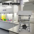 Lifting Platform Stand Adjustable Stainless Steel Lab Jack Scissor For Objects Instruments Physics Chemistry And Biology