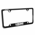 Ipick Image Made For Hemi 5 7 Liter Black Real 3k Carbon Fiber 50 States 4 Holes License Plate Frame