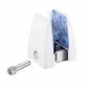 Uxcell Office Desk Partition Support Bracket 4pcs Divider Clamp Brackets Screen Clip Holders For 2-20mm Thick White