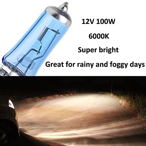 Etopars 2 X Car Vehicle Bright 9005 Hb3 6000k Xenon Gas Halogen Headlight White Light Lamp Bulbs 100w