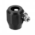 X Autohaux 5 Pcs An4 Hex Car Hose Finisher Flexible Rubber Pipe Clamp With Screw Band Adapter Fitting For Oil Fuel Water Tube