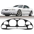 Real Carbon Fiber Gauge Cluster Bezel Overlay For 1994 1998 Ford Mustang Sn95 Fits V6 Gt Cobra Svt V8 Coupe And Convertible 