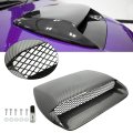 Front Hood Bonnet Air Intake Scoop Cover With Mesh Grille For 2015 2021 Subaru Wrx Sti Carbon Fiber Style Vent Cold Flow Abs