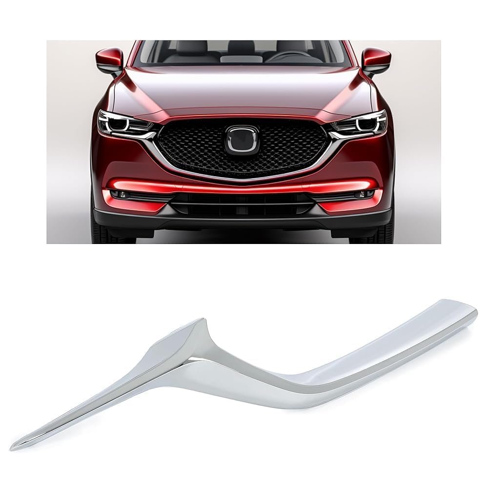 Right Grille Molding For 2017 2021 Mazda Cx 5 Cx5 Chrome Silvery Front Bumper Lower Grill Passenger Side Replacement Kb8a507j1b