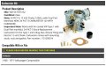 Carburetor Kit 34 Pict Compatible With 1968-1971 Volkswagen Campmobile 1600cc Dual Port Manifold