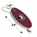 Graphics More Florida State University Logo Floating Keychain Oval Foam Fishing Boat Buoy Key Float