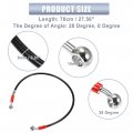 X Autohaux 70cm 27 56 Length 10mm Id Motorcycle Hydraulic Brake Line Oil Hose Pipe 28a 0a Stainless Steel Braided Cable For Atv