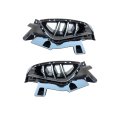 Front Lower Bumper Cover Grille Pair For Kia K5 2021 2022 2023 2024 Gloss Black Plastic Air Duct Ex Lx Lxs Ki1038167 Ki1039167 