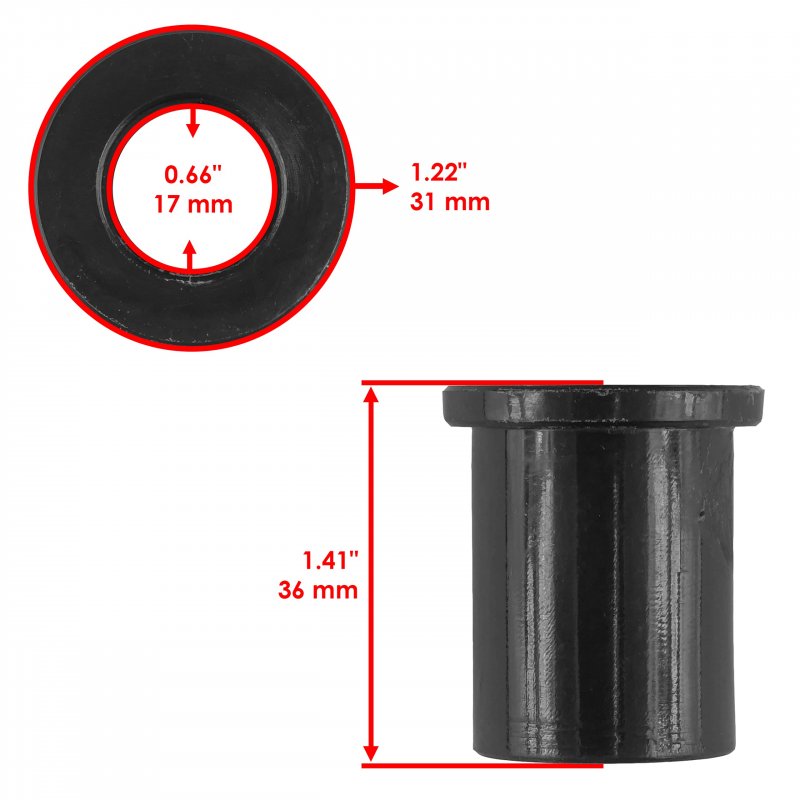 Caltric Lower Bushing Steering Shaft For Suzuki Quadmaster 500 Lta500f 2000-2001