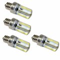 Hqrp 4-pack 7 16 64 Leds Smd 3014 Led Sewing Machine Light Bulb Warm White 2700-3000k 110v 3w
