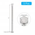 Uxcell Hex Head Lag Screws Bolts 5pcs 16 X 5 304 Stainless Steel Partial Thread Wood