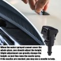 Uxcell 1 Set Windshield Washer Water Nozzle Spray No 98630200 For Hyundai Accent Limited Se Sel 1 6l L4 Gas 2018-2022