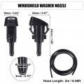 Uxcell 1 Set Windshield Washer Water Nozzle Spray No 98630200 For Hyundai Accent Limited Se Sel 1 6l L4 Gas 2018-2022