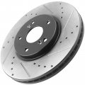 Motorbymotor Front Brake Rotors 300mm E-coating Drilled Slotted Rotor Pad Kit Fits For 2003-2008 Honda Pilot Disc All Models 