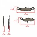 Caltric Brake Pads Compatible With Can-am Front Left Semi-metallic Defender Hd10 Xtp 2018 Xt 2022 6x6 2020-2023
