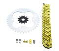 Fits Honda Trx250r 250r 520-96 Yellow O Ring Chain Sprocket Silver 12 39 