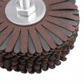 Uxcell Abrasive Cloth Flap Wheel Sanding Star 1 4-inch Shank For Woodworking Root Carving Furniture Polishing 150 Grit