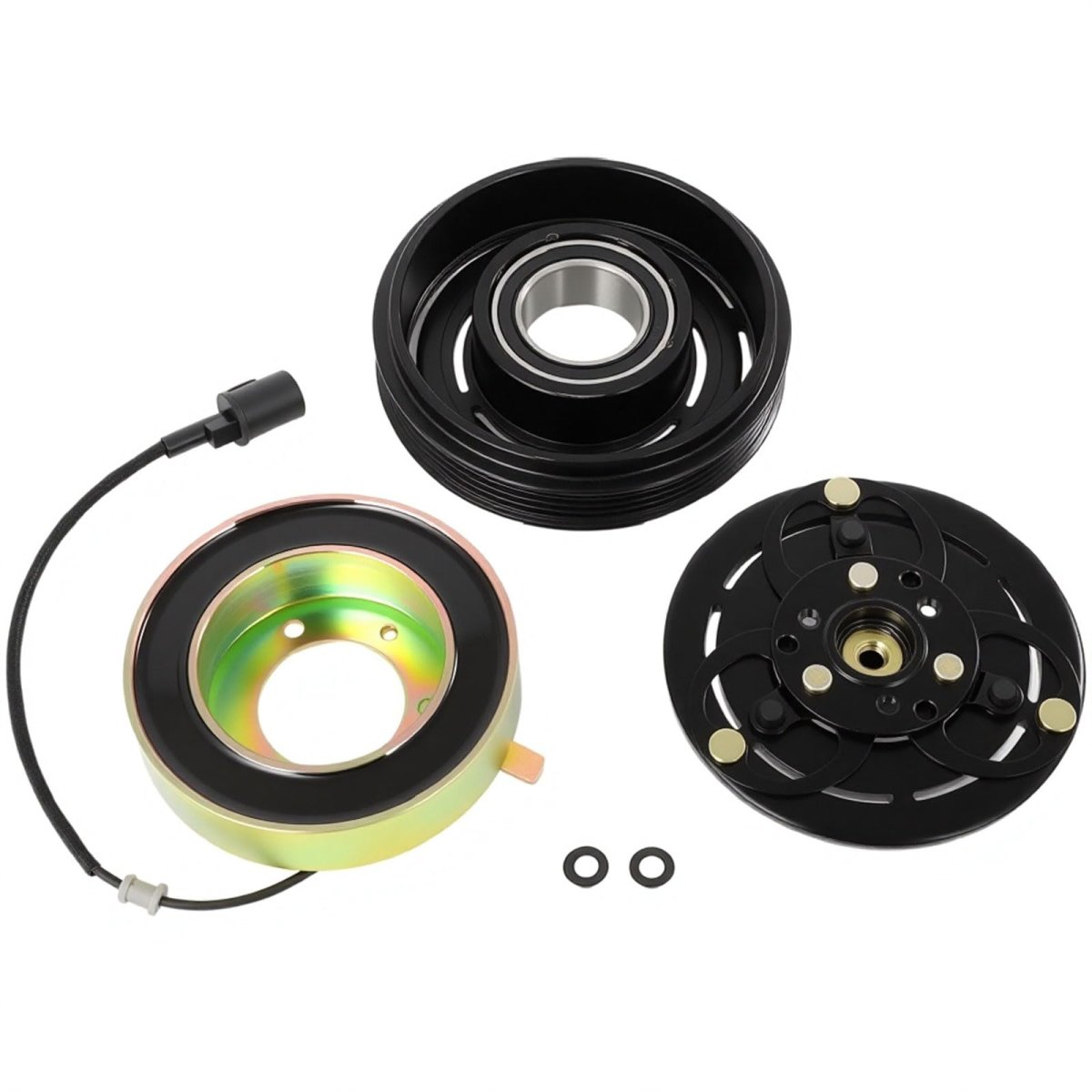 Ac Clutch Kit For Nissan Altima 2 4l 1997 To 2001 Dkv14c Compressor Type With Pulley Bearing Hub And Electromagnetic Coil Part