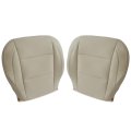 Secos Front Driver Passenger Side Bottom Leather Replacement Seat Covers Tan For Infiniti Qx56 2004 2005 2006 2007 2008 2009 