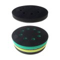 Foam Sand Pads Kit Orbital Sander Interface Hook And Loop Sanding With 5 Inch 8 Holes Soft Hard Sponge Cushion