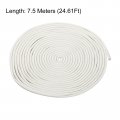 Uxcell Foam Rubber Weather Seal Strip 6mm 15 64 Diameter 7 5 Meters 24 61ft Long Round Epdm For Diy Gasket Warehouse Pads