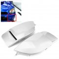 Evgatsauto Fog Lamp Bezel Fit For Sti Wrx 04-05 Abs Material Pair Front Light Cover White