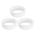 3pcs Rubber Grommets 50 6mm Drill Hole 44 5mm Id Top Hat Grommet White Silicone Plug Gasket For Wiring Automotive 