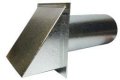 Galvanized Exterior Side Wall Cap With Damper And Screen Galvanized Steel 