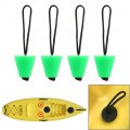 Lirun Silicone Kayak Boat Canoe Drain Scupper Plug Kit 4pcs Green Holes Hardware Replacement For 3 4 Inch To 1 5