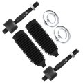 4pc Set Front Suspension Kit Fit 2005-2012 For Acura Rl 2003-2007 Honda Accord Inner Tie Rod End Steering Rack Boot 