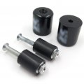 Httmt Mt220-017-sxr Black Hand Bar End For Suzuki Gsxr600 92-14 Gsxr750 96-14 Gsxr1000 01-14 Rubber 