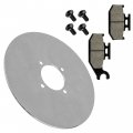 Caltric Rear Right Left Brake Disc Bolt With Pads Compatible Yamaha 5nd-f5831-10-00 5gh-w0046-10-00