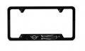 Mini Cooper 82-12-2-446-876 License Plate Frame Wing Black Jack 