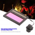 Solar Powered Welding Helmet Automatic Darkening Horizontal Filter Clear View Tx500c Automation Shade Eyes Goggles 110 X 90mm