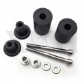 Smt-black No Cut Frame Slider Crash Protector Compatible With 2013-2014 Kawasaki Ninja Zx-6r B00ruep19o