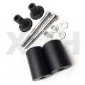 Smt-black No Cut Frame Slider Crash Protector Compatible With 2013-2014 Kawasaki Ninja Zx-6r B00ruep19o