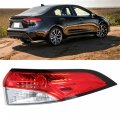 Waltyotur Clear Len Rear Outer Tail Lights Brake Lamp Right Passenger Side Light Red Replacement For 2020-2021 Toyota Corolla