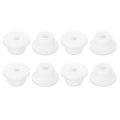 8pcs Rubber Grommets 11 16 17mm Drill Hole 5 8mm Id Top Hat Grommet White Silicone Plug Gasket For Wiring Automotive 