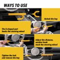 Cartman Vehicle Steering Wheel Lock Car Anti Theft Security With Adjustable Length Fit For Cars Trucks Vans And Suvs