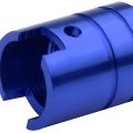 15mm Piston Style Anodized Aluminum Blue Tire Valve Stem Caps Pack Of 4