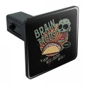 Brain Tacos Tow Trailer Hitch Cover Plug Insert