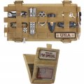 Molle Car Visor Organizer With Detachable Card Pouch 13 In X 7 Tactical Gear Storage Panel For Cars Suvs Vans And Trucks Khaki 