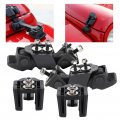 Ocpty Hood Catch Latch Kits Compatible With 2007-2017 For Jeep Wrangler Black