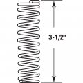 Handyman Springs Sp 9733 Compression Spring Steel Construction Nickel-plated Finish 0 120 Ga X 1 In 3-1 2 Pack
