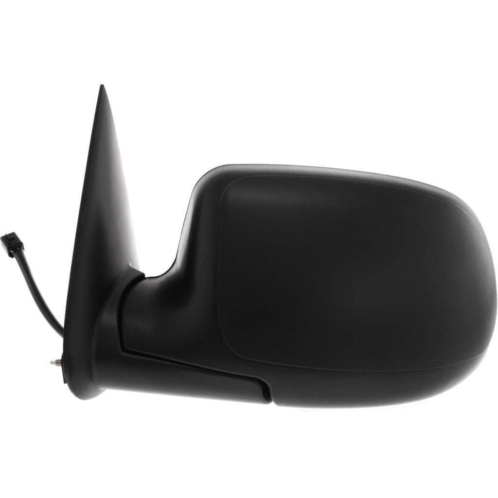 Driver Side Door Mirror For Gmc Yukon 2000 2001 2002 Power Heated Non Towing Manual Folding Puddle Light Textured Black