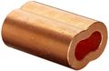 Loos Cableware Sl2-6 10 Piece Plain Copper Duplex Oval Crimping Sleeve Set For 3 16 Diameter Wire Rope 